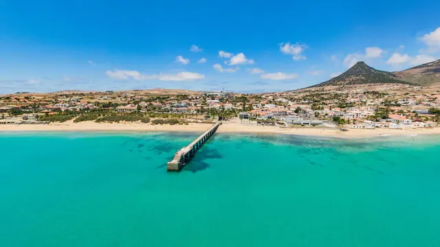 Catamaran sailing to Porto Santo on an island tour from Madeira